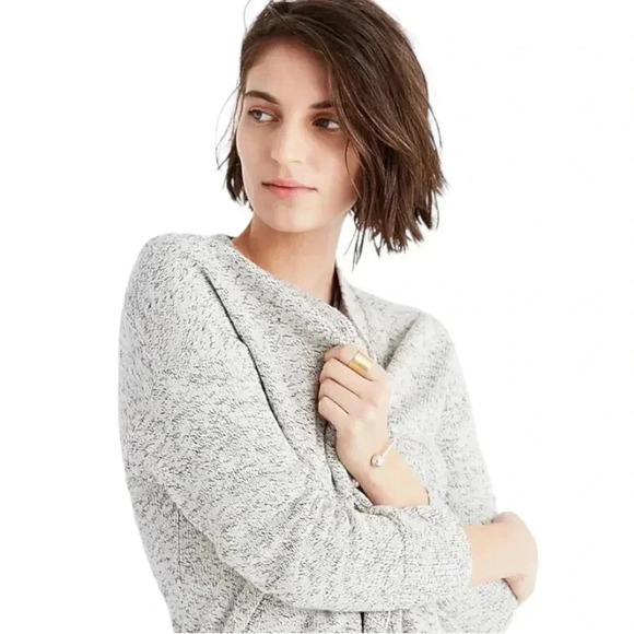 MADEWELL | Marled Knit Midland 100% Cotton Open Cardigan Sweater Size S - Picture 5 of 12